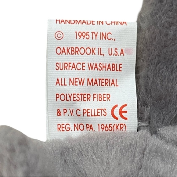 Ty Original Beanie Baby Babies Tank Armadillo 9 Line Shell 4031 Retired 1995 - Picture 8 of 8